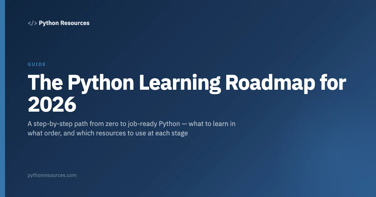 Set Manipulation Python The Python Learning Roadmap for 2026 - Python Resources
